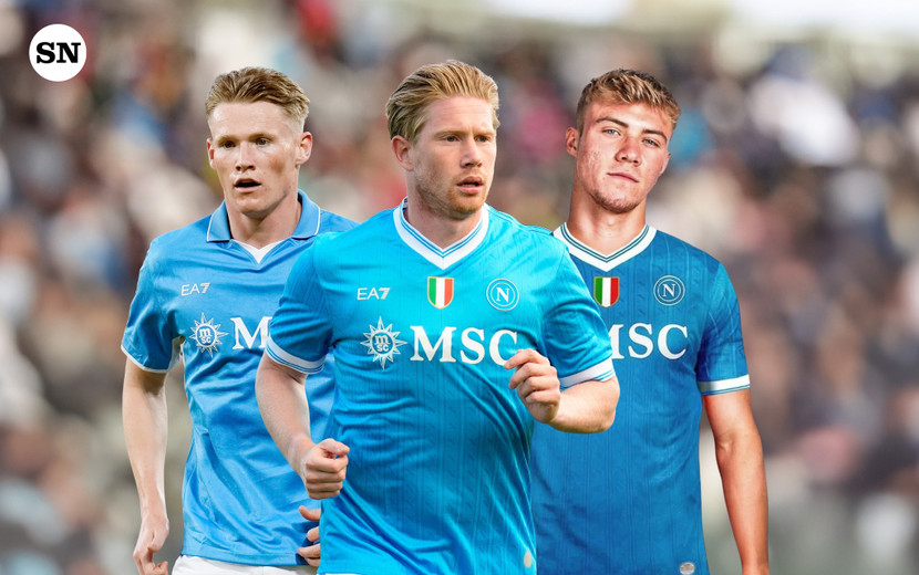 Hojlund (phải) sang Napoli theo bước McTominay và De Bruyne Hojlund (phải) sang Napoli theo bước McTominay và De Bruyne