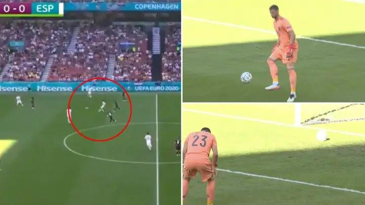 Pha bóng của Unai Simon khiến Tây Ban Nha thủng lưới trước Croatia Pha bóng của Unai Simon khiến Tây Ban Nha thủng lưới trước Croatia