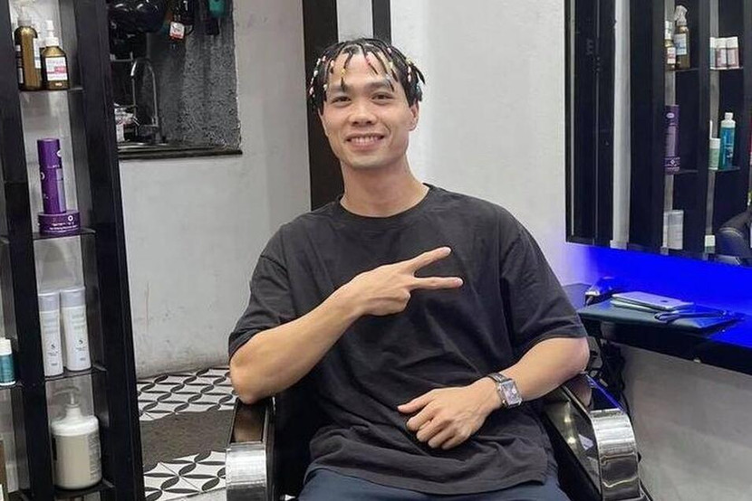 Kiểu tóc như một rapper chính hiệu của Công Phượng