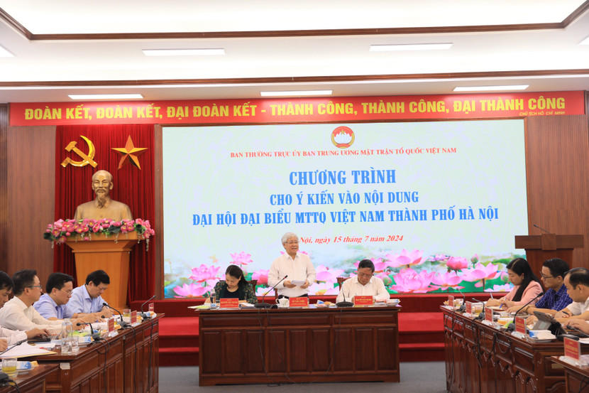 Ông Đỗ Văn Chiến, Ủy viên Bộ Chính trị, Bí thư Trung ương Đảng, Chủ tịch Ủy ban Trung ương MTTQ Việt Nam chủ trì cuộc làm việc Ông Đỗ Văn Chiến, Ủy viên Bộ Chính trị, Bí thư Trung ương Đảng, Chủ tịch Ủy ban Trung ương MTTQ Việt Nam chủ trì cuộc làm việc