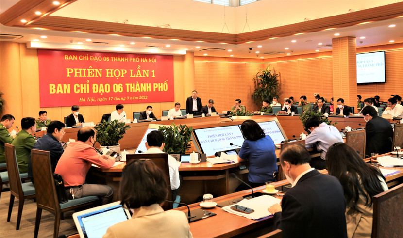 Toàn cảnh phiên họp lần 1 của Ban chỉ đạo 06 Thành phố Hà Nội Toàn cảnh phiên họp lần 1 của Ban chỉ đạo 06 Thành phố Hà Nội