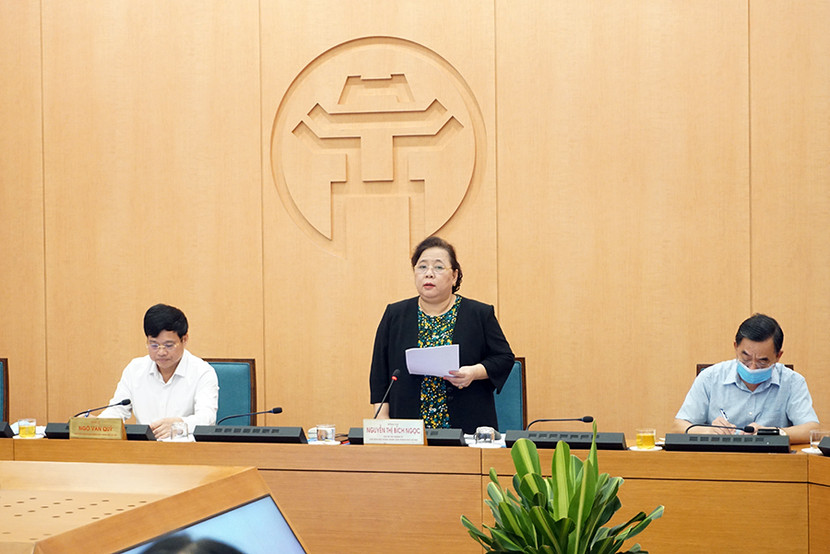 Chủ tịch HĐND TP Nguyễn Thị Bích Ngọc phát biểu chỉ đạo tại phiên họp