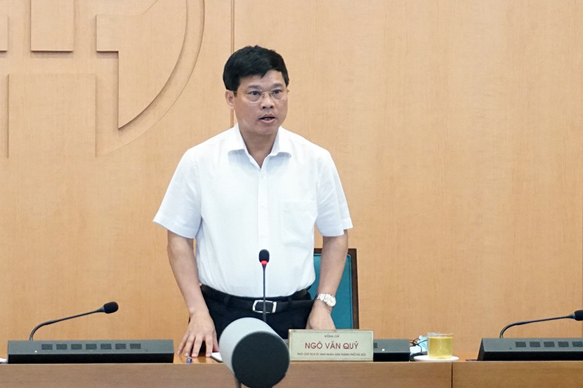 Phó Chủ tịch UBND TP Ngô Văn Quý phát biểu tại phiên họp