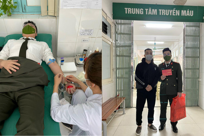 Thanh niên Công an Hà Nội hiến máu giúp người bị tai nạn giao thông mổ cấp cứu kịp thời