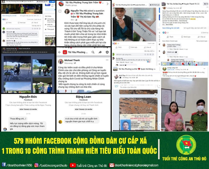 579 nhóm FaceBook cộng đồng dân cư xã phường ở Hà Nội đang phát huy hiệu quả thiết thực 579 nhóm FaceBook cộng đồng dân cư xã phường ở Hà Nội đang phát huy hiệu quả thiết thực