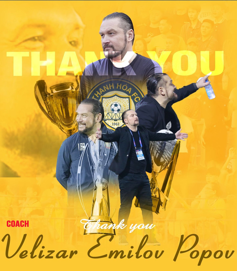 HLV Velizar Popov chia tay Thanh Hóa FC HLV Velizar Popov chia tay Thanh Hóa FC