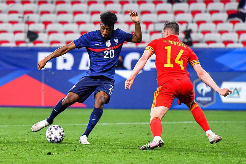 Kingsley Coman trong một trận giao hữu trước thềm EURO 2020 Kingsley Coman trong một trận giao hữu trước thềm EURO 2020