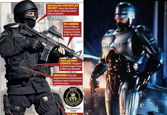 Cảnh sát ở World Cup 2014 trông không khác gì... Robocop ảnh 2