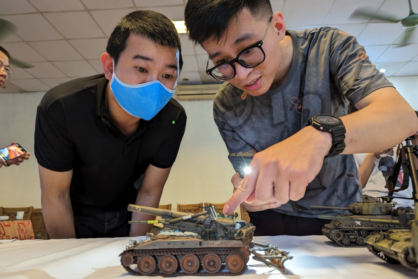 Đây là hoạt động thường niên của những người yêu mô hình quân sự ở Thủ đô