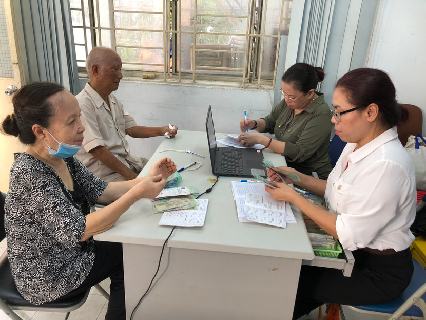 Khoảng 1,5 triệu người trong độ tuổi từ đủ 75 tuổi đến 80 tuổi thuộc diện hưởng trợ cấp hưu trí xã hội