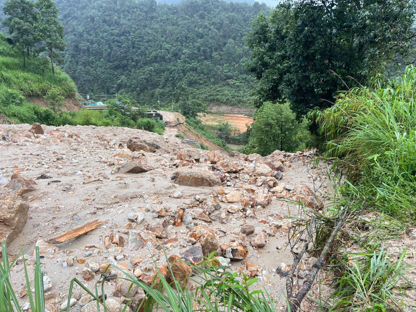Vị trí sạt lở