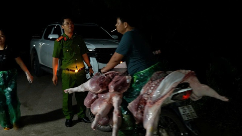 Thời gian qua, Công an Hà Nội triệt phá đường dây giết mổ, tiêu thụ thịt lợn nhiễm bệnh