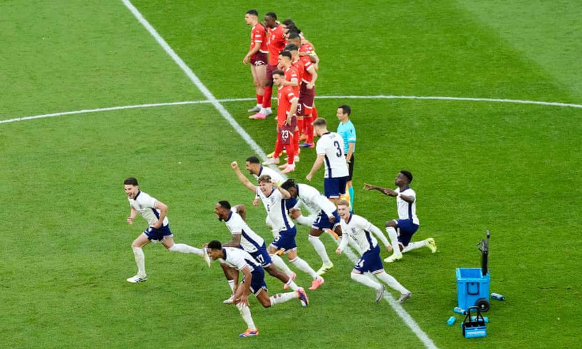 Cảm xúc chiến thắng của cầu thủ Anh Cảm xúc chiến thắng của cầu thủ Anh