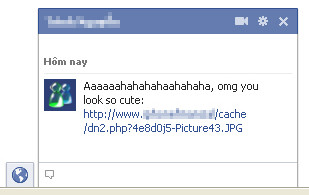 Nhận được nội dung chat như thế này, bạn không nên bấm vào đường link