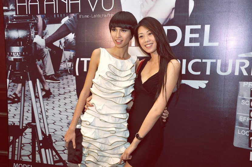 Thùy Dương khoe đầu mới trong buổi ra mắt đĩa đơn của siêu mẫu Hà Anh