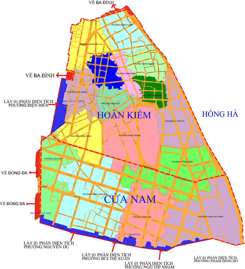 Phương án sắp xếp đơn vị hành chính quận Hoàn Kiếm Phương án sắp xếp đơn vị hành chính quận Hoàn Kiếm