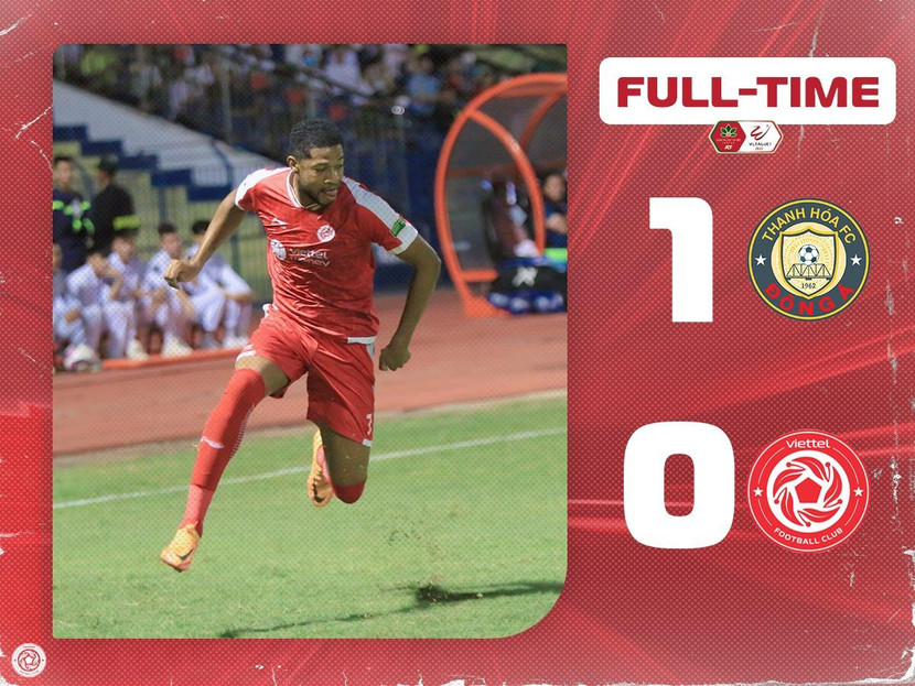 Viettel lần đầu tiên thua trên sân Thanh Hóa Viettel lần đầu tiên thua trên sân Thanh Hóa