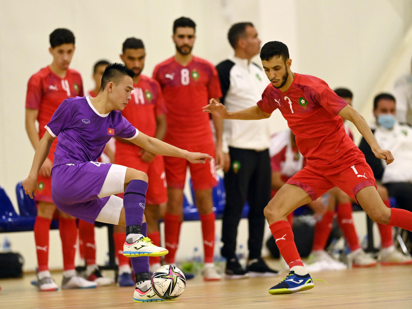 Futsal Việt Nam đã chơi tốt trước nhà vô địch châu Phi (Ảnh: VFF) Futsal Việt Nam đã chơi tốt trước nhà vô địch châu Phi (Ảnh: VFF)