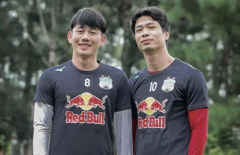 Minh Vương và Công Phượng khi còn ở HAGL Minh Vương và Công Phượng khi còn ở HAGL