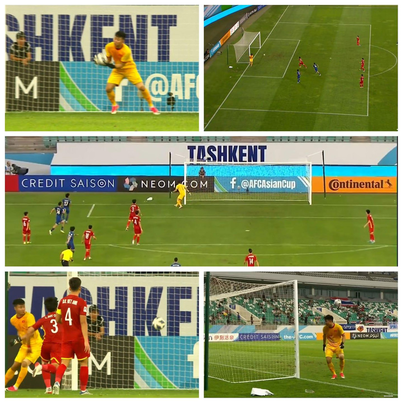 Thủ môn Văn Toản mắc sai lầm khó hiểu khiến U23 Việt Nam thủng lưới