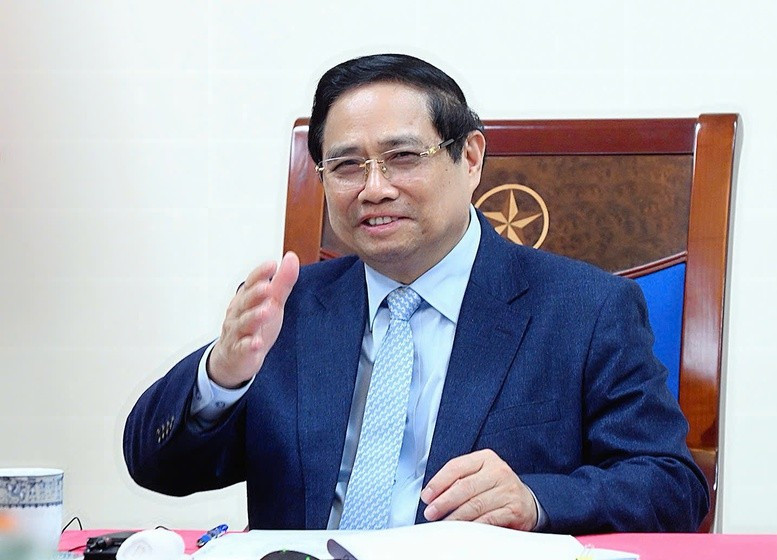 Thủ tướng Chính phủ Phạm Minh Chính chuyển lời mời của Tổng Bí thư Tô Lâm mời Tổng thống và các nhà lãnh đạo cấp cao UAE thăm Việt Nam ngay khi tình hình ổn định - Ảnh: VGP/Nhật Bắc