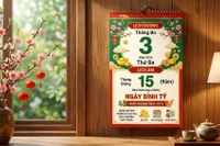 Lịch âm hôm nay 3/3/2026: Ngày Hoàng đạo Bính Tý, giờ đẹp cầu tài