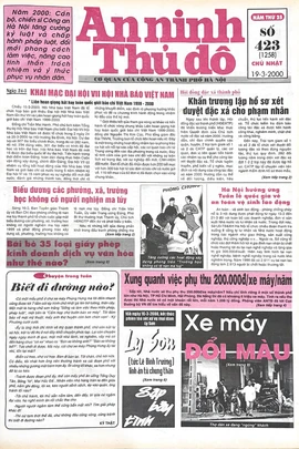 Báo An ninh Thủ đô số 01258, ngày 19/3/2000