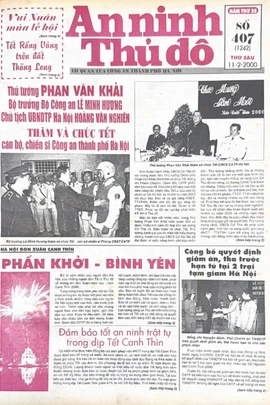 Báo An ninh Thủ đô số 1242, ngày 11/02/2000