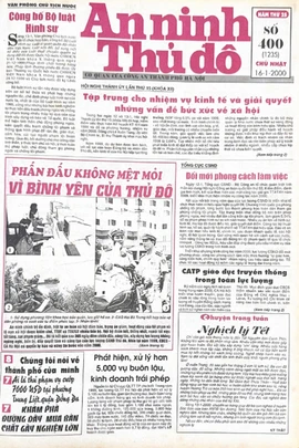 Báo An ninh Thủ đô số 1235 , ngày 16/01/2000