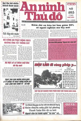 Báo An ninh Thủ đô số 01240, ngày 28/01/2000