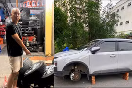Truy xét nóng, làm rõ đối tượng trộm cắp bánh xe ô tô sau 6 giờ