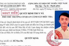 CATP Hà Nội truy nã đối tượng mượn xe đi cầm cố lấy 60 triệu đồng
