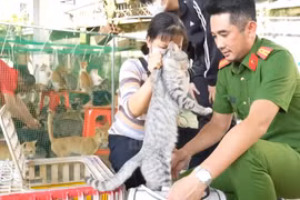 Người dân xúc động khi nhận lại thú cưng bị trộm