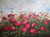 Vườn hoa rực rỡ sắc màu dành tặng phái đẹp của họa sỹ Vũ Tuyên