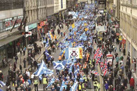 35.000 người biểu tình đòi độc lập cho Scotland