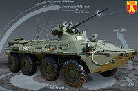 [ẢNH] Xe bọc thép BTR-82A Nga tới biên giới Syria - Thổ Nhĩ Kỳ để hủy diệt phiến quân