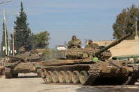 [ẢNH] Quân đội Syria cùng vũ khí hạng nặng ào ạt trở lại thị trấn Tal Tamr