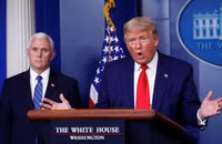 [ẢNH] Tổng thống Trump tìm người đổ lỗi khi dịch bệnh Covid-19 diễn biến nghiêm trọng