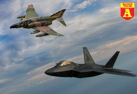 [ẢNH] F-22 Mỹ cảnh báo F-4 Iran: 