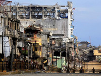 Thành phố Marawi hoang tàn sau khi Philippines chiến thắng khủng bố