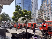 [Ảnh] Hiện trường vụ cháy chi nhánh ngân hàng trên đường Nguyễn Chí Thanh
