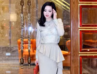 Hoa hậu đền Hùng Giáng My diện áo xuyên thấu cực gợi cảm