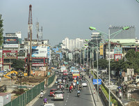 Thi công cầu vượt An Dương - Nghi Tàm, phương tiện đi lại thế nào để không ùn tắc