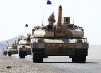 [ẢNH] Siêu tăng mạnh nhất phương Tây gục ngã tại Trung Đông, vì sao nên nỗi?