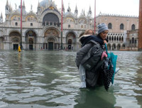 [ẢNH] Khách du lịch bì bõm lội nước… khi tới Venice, Italy