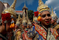 Những ngày viếng cuối cùng nhà vua Thái Lan, Bhumibol Adulyadej, chuẩn bị cho lễ hỏa táng