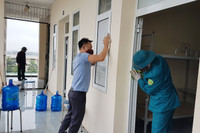 Những hình ảnh đầu tiên tại khu vực cách ly tập trung ở phường Tây Mỗ, quận Nam Từ Liêm, Hà Nội