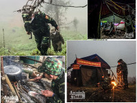 [ẢNH] Xúc động chuyện những người lính căng mình trước sương gió biên cương ngăn dịch Covid -19