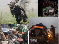 [ẢNH] Xúc động chuyện những người lính căng mình trước sương gió biên cương ngăn dịch Covid -19