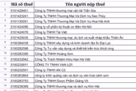 Chiến dịch làm sạch mã số thuế: Hà Nội công khai danh sách 150.461 doanh nghiệp vi phạm
